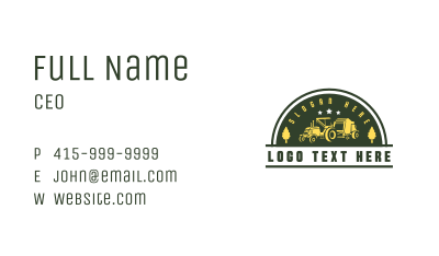 Tractor Agricultural Farming  Business Card Image Preview