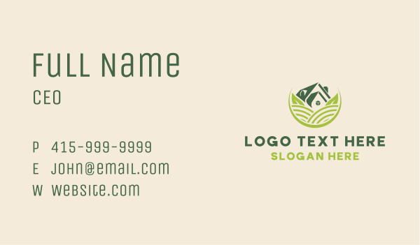 Landscaping Garden Lawn Business Card Design Image Preview