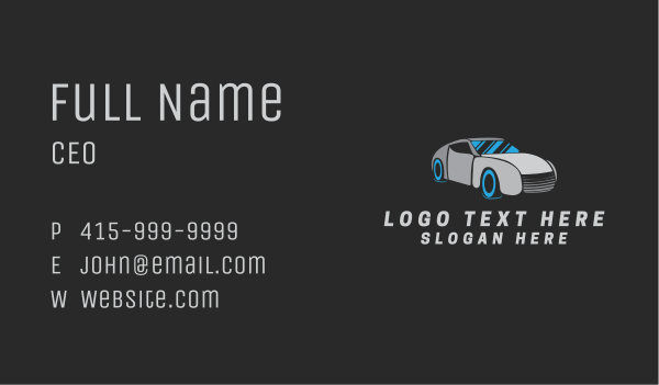 Gray Car Automotive Business Card Design Image Preview