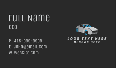 Gray Car Automotive Business Card Image Preview