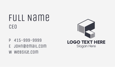 Minimalist Cargo Containers Business Card Image Preview