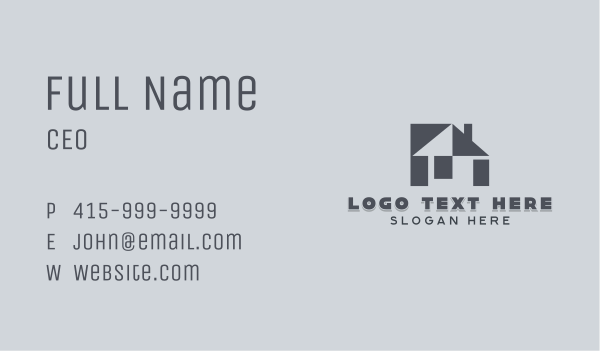 Real Estate Property  Business Card Design Image Preview