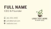 Green Tea Cafe  Business Card Image Preview