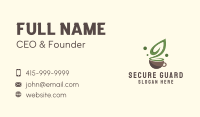 Green Tea Cafe  Business Card Image Preview