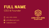 Golden Asian Pig Business Card Image Preview