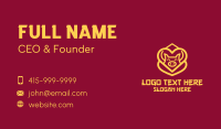 Golden Asian Pig Business Card Preview