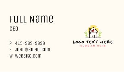 Daycare Kindergarten House Business Card Image Preview