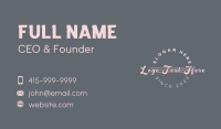 Beauty Wave Wordmark Business Card Image Preview