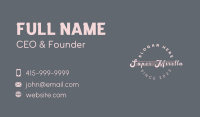 Beauty Wave Wordmark Business Card Image Preview