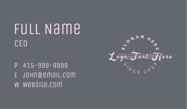 Beauty Wave Wordmark Business Card Design Image Preview