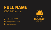 Golden Royal Couch  Business Card Image Preview