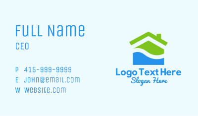 Summer Beach House  Business Card Image Preview