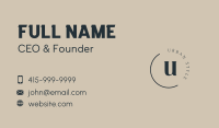 Generic Letter Classic Business Card Image Preview