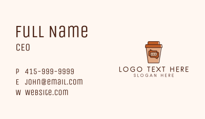 Coffee Shop Chat  Business Card Image Preview