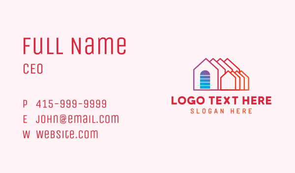 House Roof Lines Business Card Design Image Preview