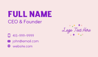 Crafty Sparkling Boutique Business Card Image Preview
