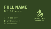 Green Flower Bud Crown Business Card Image Preview