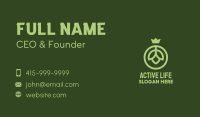 Green Flower Bud Crown Business Card Image Preview