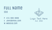 Blue Candle Map Business Card Image Preview