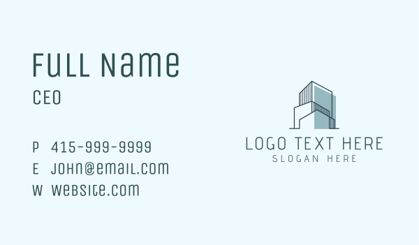 Architecture Building Property Business Card Design