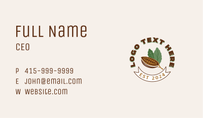 Cocoa Chocolate Candy Business Card Image Preview