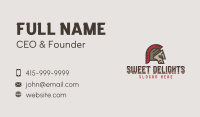 Sparta Mascot Armor Business Card Image Preview