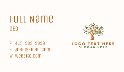 Natural Forest Tree Business Card Image Preview