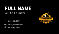 Excavator Backhoe Builder Business Card Preview