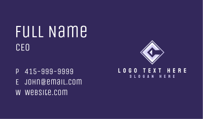 Generic Business Letter C Business Card Image Preview