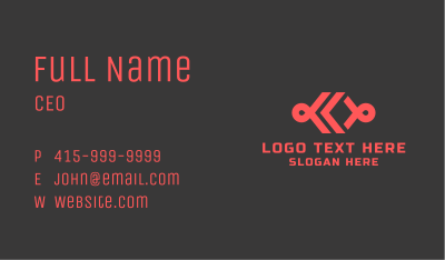Red Software Coding Business Card Image Preview