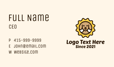 Brown Dog Stamp Business Card Image Preview
