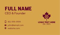 Maple Leaf Helm  Business Card Image Preview