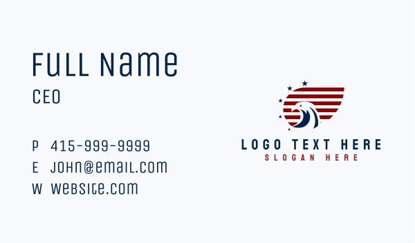 American Eagle Bird Business Card Design Image Preview