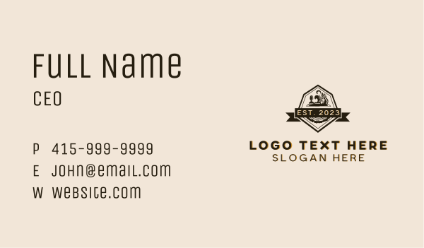 Hand Planer Woodworking Carpentry Business Card Design Image Preview