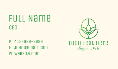 Natural Plant Garden Business Card Image Preview