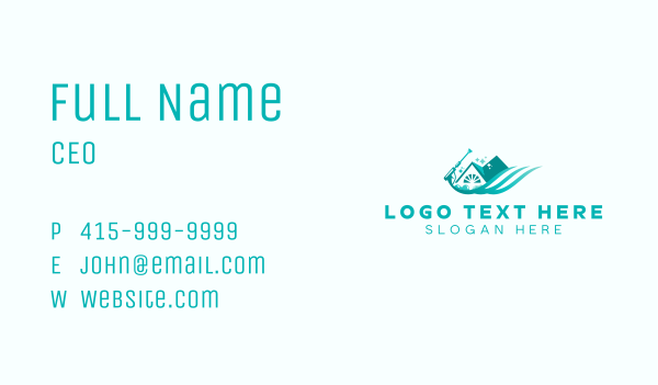 House Pressure Washer Business Card Design Image Preview