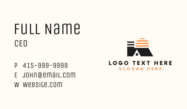 Roof Home Realtor Business Card Design Image Preview