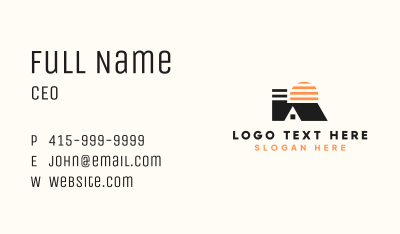 Roof Home Realtor Business Card Image Preview