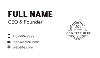 Western Horseshoe Farm Business Card Design