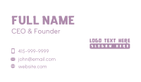 Classic Apparel Brand Wordmark Business Card Image Preview