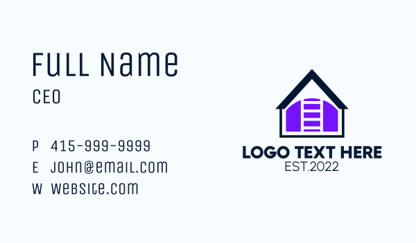 House Ladder Basement  Business Card Design Image Preview
