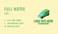 Isometric Delivery Truck Business Card Image Preview