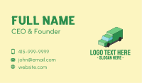 Isometric Delivery Truck Business Card Image Preview
