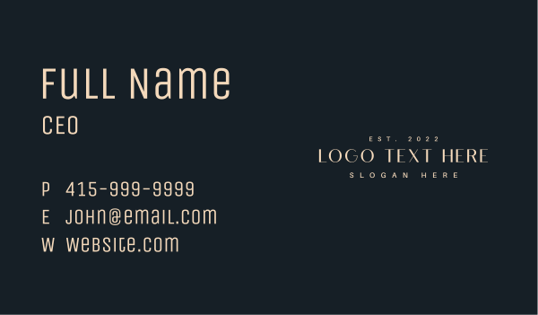 Premium Firm Wordmark Business Card Design Image Preview