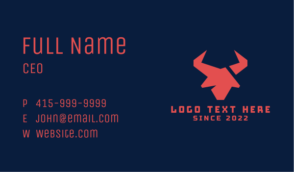 Red Bull Gaming Business Card Design Image Preview
