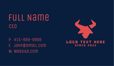 Red Bull Gaming Business Card Image Preview
