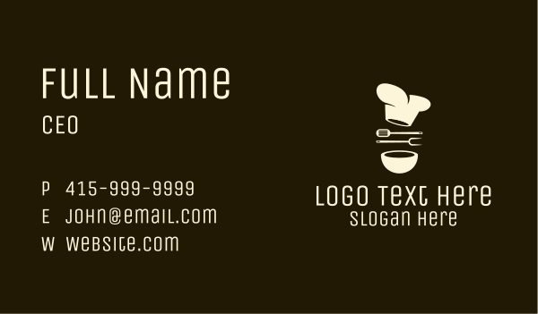 Chef Hat Barbecue Restaurant Business Card Design Image Preview