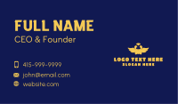 Yellow Flapping Duck Business Card Image Preview