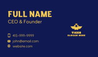 Yellow Flapping Duck Business Card Image Preview