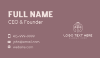 Rose Flower Hands Business Card Design